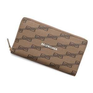 Balenciaga Cash Continental Wallet Black Logo